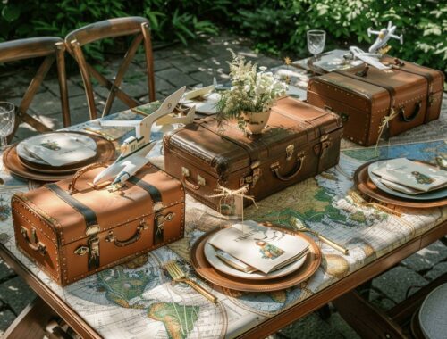 Décorations de table pour mariage sur le thème du voyage : idées originales et tendances