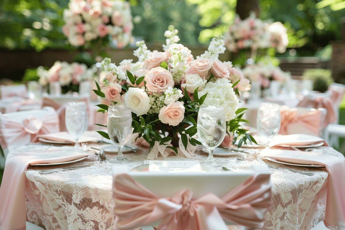 Déco mariage rose et blanc : 10 idées élégantes pour une cérémonie romantique et raffinée