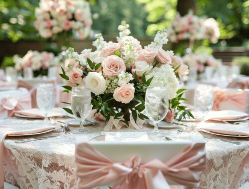 Déco mariage rose et blanc : 10 idées élégantes pour une cérémonie romantique et raffinée