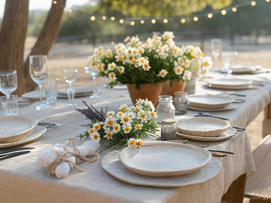 décoration table champêtre